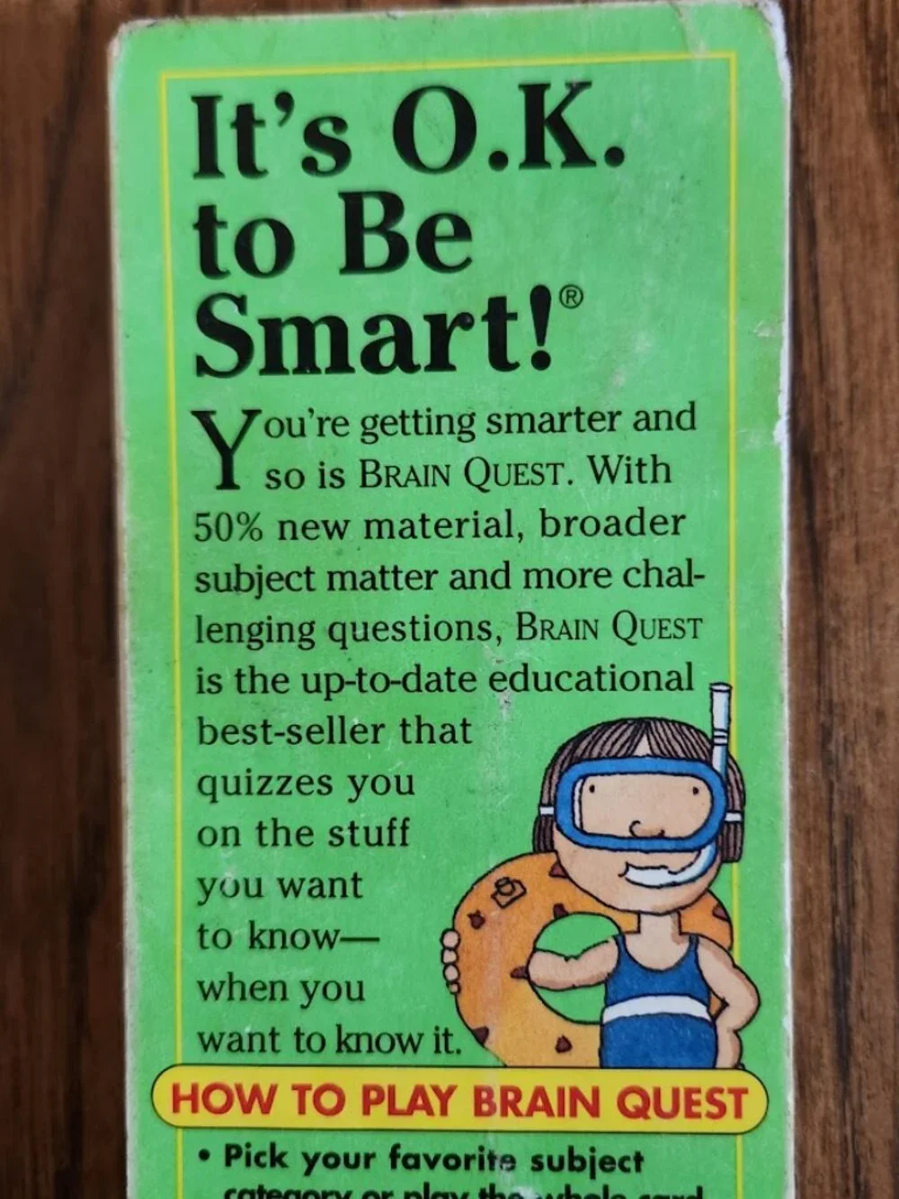 Brain Quest Ages 6-7 1st Grade Questions Trivia Cards Game Deck 2 School Supplie